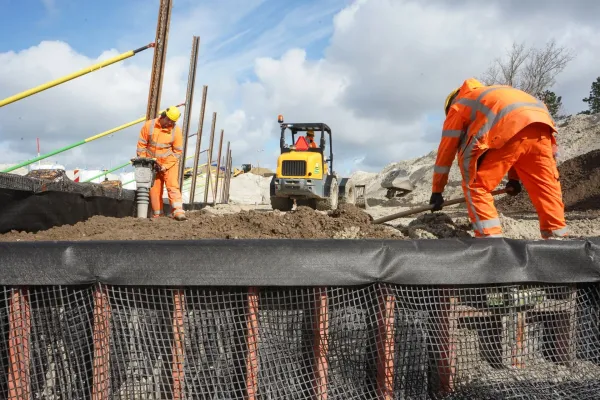 Medewerker Gewapende Grondconstructie